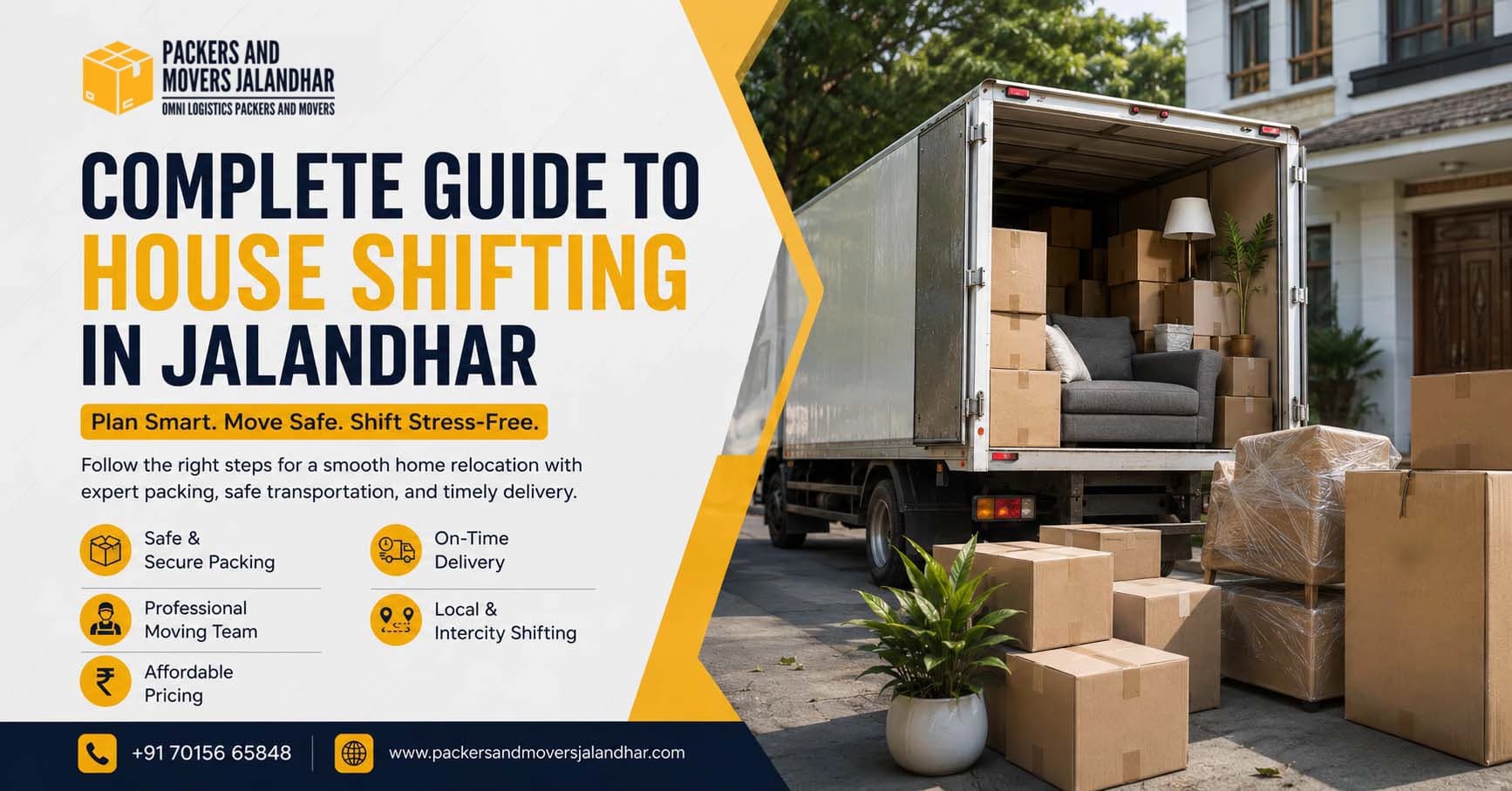 Complete Guide to House Shifting in Jalandhar – Costs, Tips & Process