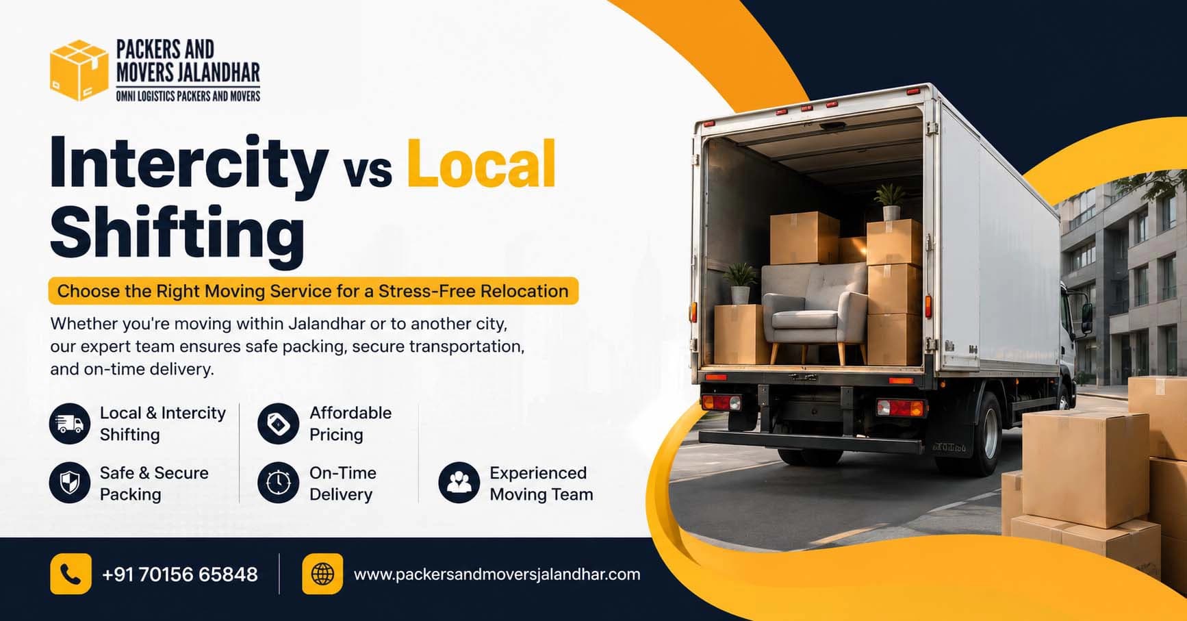 Intercity vs Local Shifting in Jalandhar: Cost, Process & Key Differences